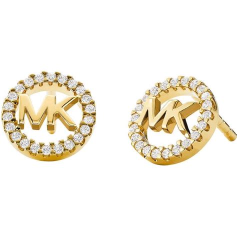 michael kors gold cubic zirconia drop earrings|Michael Kors Cubic Zirconia Earrings .